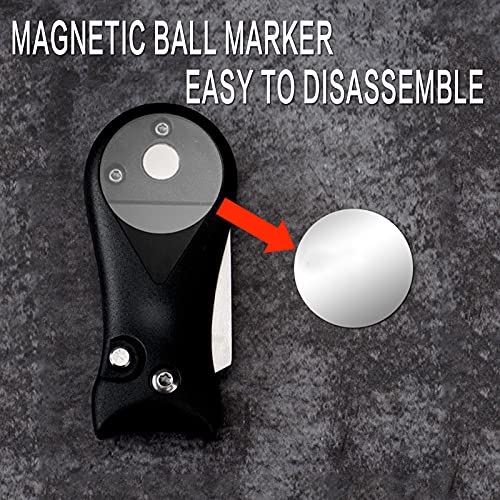 LOVMEAD 3 Stück Golf Pitchgabel mit Golfball-Marker, Faltbare Edelstahl Golf Divot Tool Golf Divot Reparatur Werkzeug, Golf Training Zubehör für Golf Reparaturzubehör(Schwarz+Blau+Rot 3 Stück)