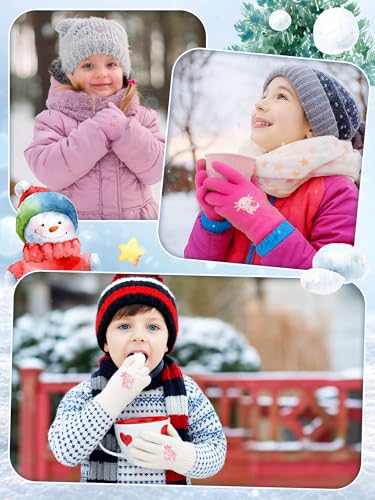 Image of EBOOT 3 Pairs Winter Kids Gloves Warm