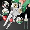 Wire Stripper, 8 in 1 Wire Stripper, Pinzas De Electricidad, Electric Pliers, Pro Multicraft Wire Stripping Tool, Electric Wire Stripping Tool for Cutting and Pulling (Green)