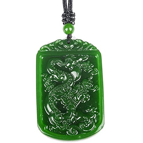 Amulette pour homme en jade vert le cadeau parfait sous forme de collier pendentif protecteur