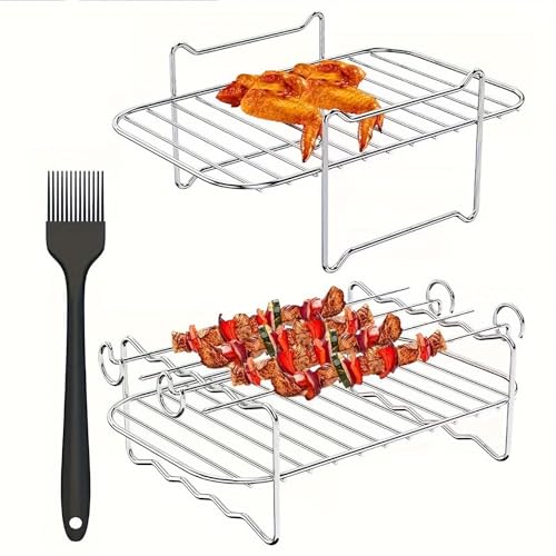 Hot Air Fryer Accessories Stackable, Airfryer Accessories for Dual Zone
