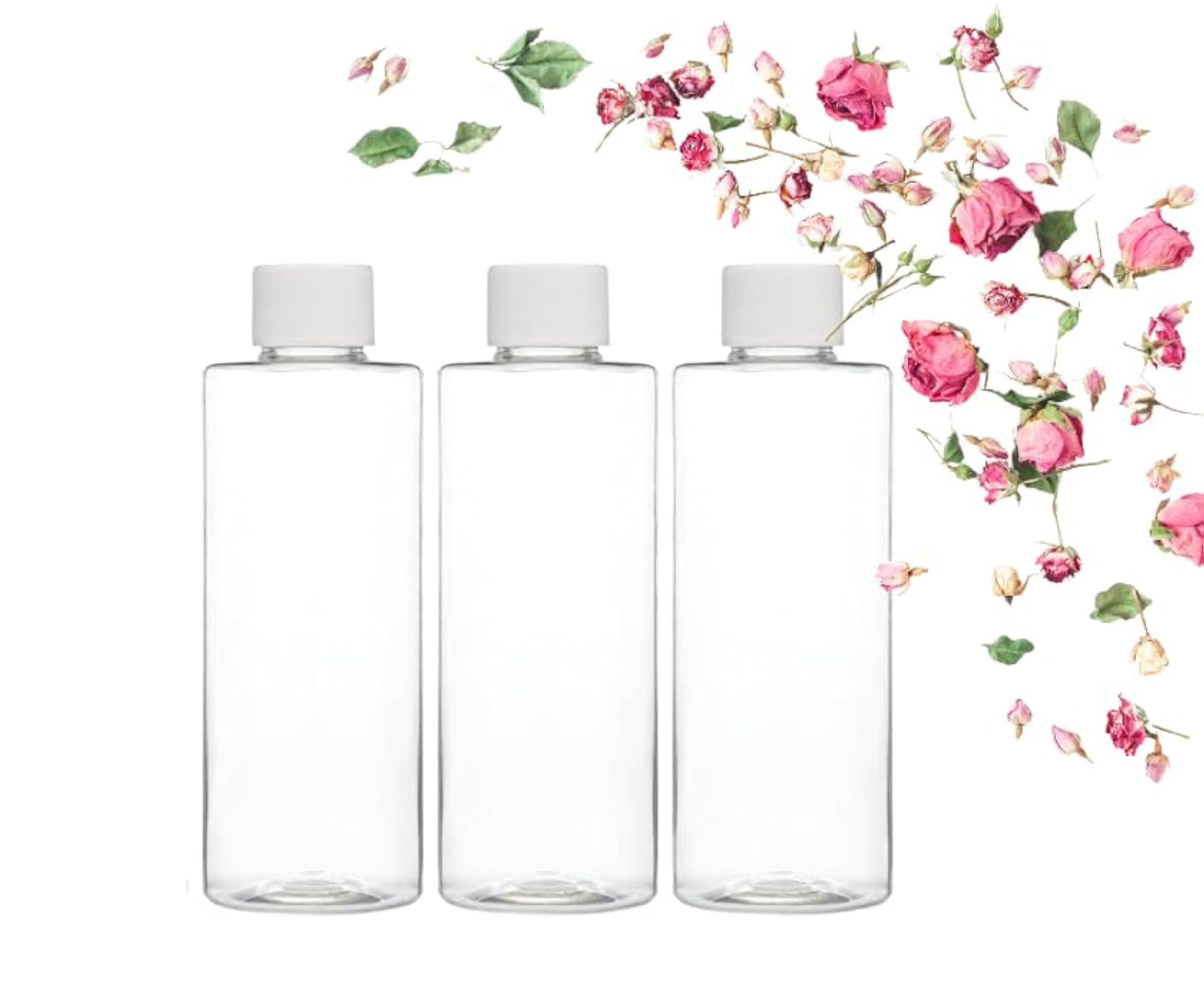 Refillable Plastic Bottles, 3-Pack for Travel