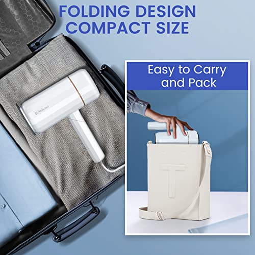 Travel Steamer For Clothes 1500W, Kolohoso Portable Handheld Garment Clothing Steamer With 140Ml Water Tank, Fast Heat Up Fabric Steamer Iron For Home, Outdoor, Furniture #TOP5