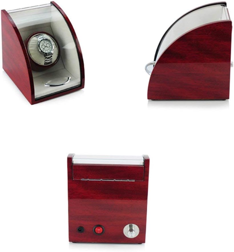 LSLYTQ Watch Winders Watch Winder Boxes Single-Table Automatic Mechanical Watch Box Mute Turntable Watch Box Watch Winder Watch Box,A Needed