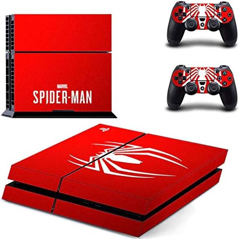 Playstation 4 Skin Set – Spider Hero - HD Printing Vinyl Skin Cover Protective for PS4 Console and 2 PS4 Controller by SuperSkin_Store