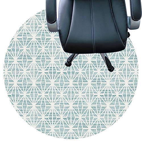 patin antiderapant coussin fauteuil bureau Tapis De Tapis Rond De 7 Mm D'épaisseur Fond Antidérapant Surface Résistante à L'usure Tapis De Protection De Sol Silencieux(Size:90cm(35.4in),Color:ré) Cover