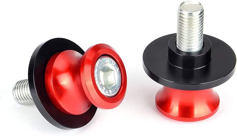 Goldfire 2pcs 10MM M10 X1.25 Motorcycle Swing arm Sliders Spools CNC Swing Arm Stand Screw for FZR 1000/600R/400 for Kawasaki Z750 /Z750S/ Z750R /ER-6F /ER-6N /Duke 125/200/390 (Blue) : Automotive