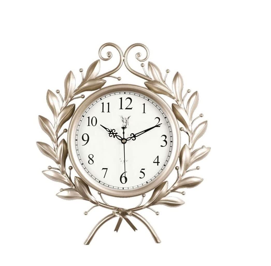 GPDNBIEU, Modern Quartz Clock Silent Non Ticking Decorative Easy to Read Home Office Wall Clocks for Living Room(C,46x41cm)