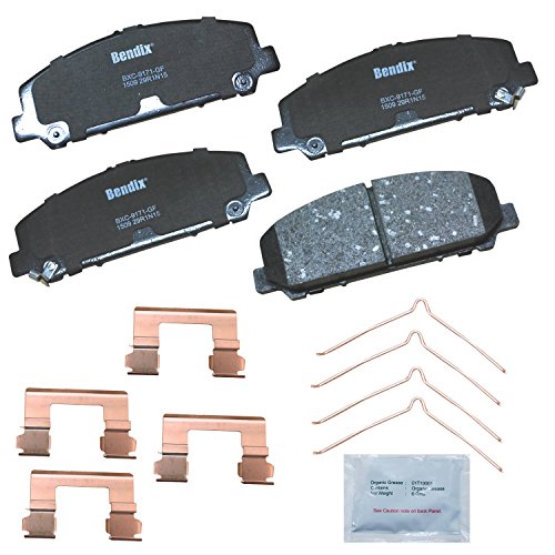 Bendix CFC1509 Premium Copper Free Ceramic Brake Pad (with Installation Hardware Front)