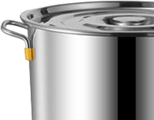 Miniatura 7 de KLKCMS Olla de sopa de acero inoxidable, olla inferior compuesta, adecuada para todas las estufas pulido espejo para estofado de sopa para hotel