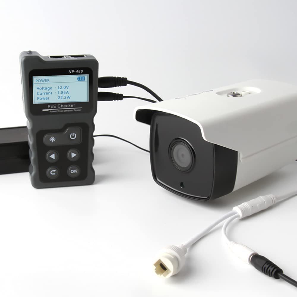 Kabel Prüfer Meter Hancaner Netzwerk Kabeltester RJ45 Patchkabel Tester LAN Netzwerktester Leitungstester Ethernet Network Cable Tester PoE Checker