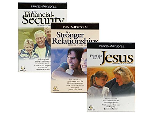 Topics Entertainment Set of 3 Audiobooks on CD - Life Lessons from Christian Perspective - Featuring James Earl Jones Reading Some Scripture