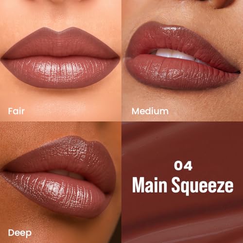 Image of Staze Twin Flame 2-in-1 Lipstick + Lip Liner Duo | High-shine Long Lasting Glossy Lipstick | Smooth Transfer-proof Matte Lip Liner | Perfectly Complementing Lip Combo | 04 Main Squeeze | 2g