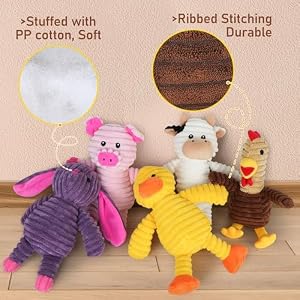 PrimePets Dog Toys, 5 Pack, Plush Dog Squeaky Toys, Assortment Value Bundle Animal Pet Toy for Small Medium Large Dogs, Stuffed Puppy Chew Toy, Cute Dog Gift Toys PrimePets Dog Toys, 5 Pack, Plush Dog Squeaky Toys, Assortment Value Bundle Animal Pet Toy for Small Medium Large Dogs, Stuffed Puppy Chew Toy, Cute Dog Gift Toys