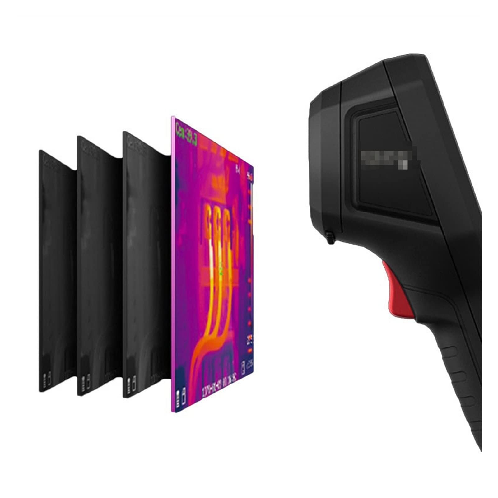 Imagen térmica H11 Infrarrojo Imágenes térmicas Temperatura industrial Pistola de medición Hd Termómetro de mano de mano con alta resolución