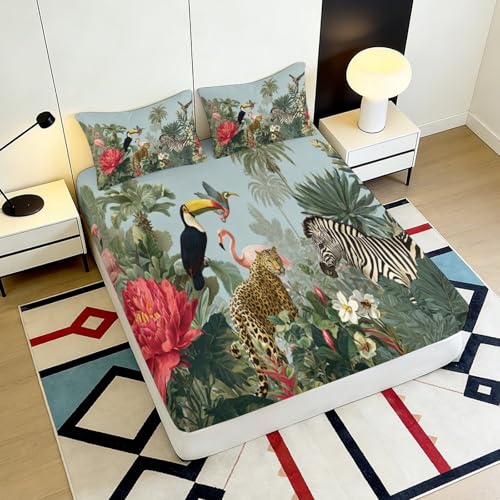 Drap-Housse Forêt Tropicale 3D pour transformer votre chambre - 6