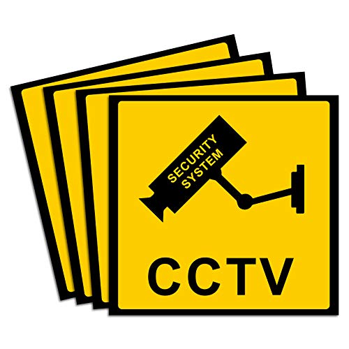 Idaodan Dummy Security Camera, Fake Cameras Cctv Surveillance System With Realistic Simulated Leds For Home Security + Warning Sticker Outdoor/Indoor Use (4 Pack) #TOP7