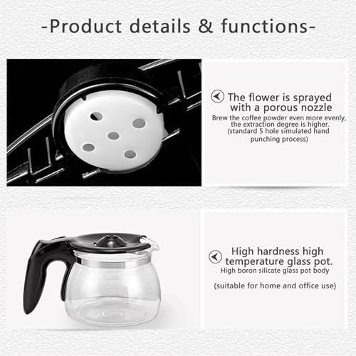 Intelligent Coffee Maker with Eco-Friendly Filter, 650ml Capacity, Auto Shutoff, Heat Retention for Home and Workplace - Image 7