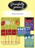 Gracefully Yours Blooming Wishes Birthday Greeting Cards featuring Nel Whatmore, 12, 4 designs/3 eac