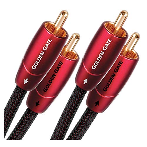 Audioquest Golden Gate Audiokabel 3,5mm Auf 2x RCA, 1m Länge – Vergoldete Stecker Für Hochwertigen Sound