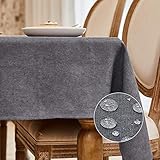 ♦ Funktion - Die Tischdecke hat Lotuseffekt.Die Flüssigkeit bildet Perle auf der Oberfläche der Tischdecke.Die Flüssigkeit wird schnell abgetrocknet,um eine Absorption bei langen Exposition zu vermeiden.Abwaschbar.