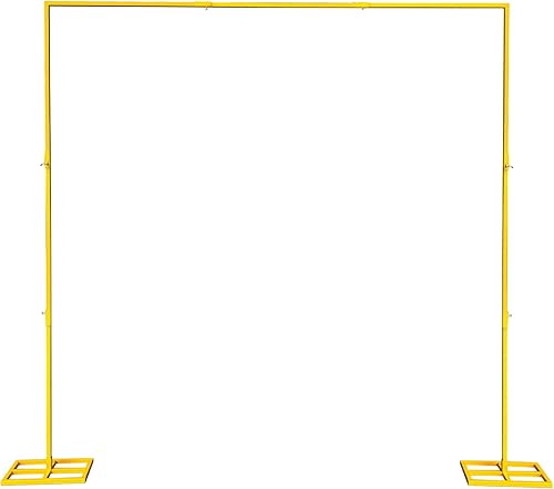 Arcos de boda para ceremonia, soporte rectangular de metal para telón de fondo, kit de soporte de arco de globos para ceremonia, aniversario, fiesta