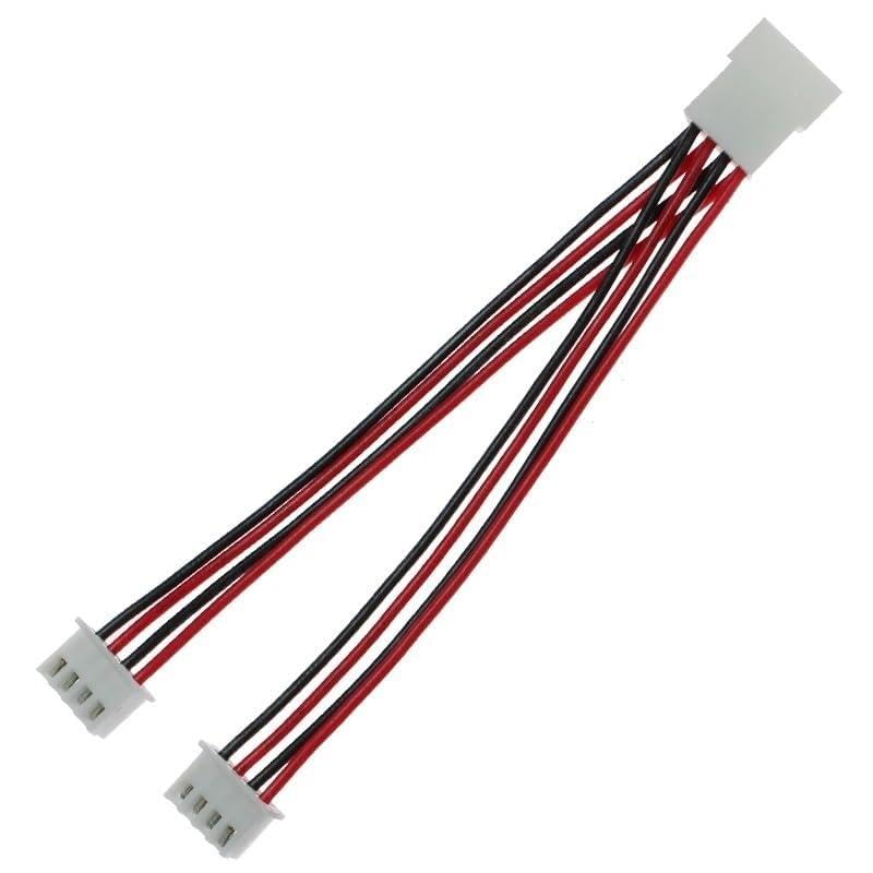 2.54mm Female to Two Male adapters, 100mm Extension Cable, 2P, 3P, 4P, 5P, 6P, 7P, 8P.(4P 1Female to 2Male)