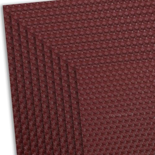 HOLSTEX Thermoform Sheet - (Basketweave Texture) - (.080 Thickness) - (12in x 24in Sheet) - (Chestnut) - (10 Sheets) - for Holster Making, DIY Cosplay, Airsoft Armor
