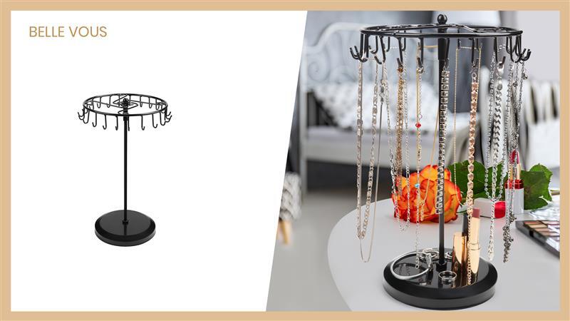 Presentoir Porte Clef Présentoir à Bijoux En Fer Et Bois Composite 12 Crochets Pour Colliers, Rangement Suspendu, Présentoir Pour Boucles D'oreilles Et Colliers | Leroy Merlin Presentoir Magasin