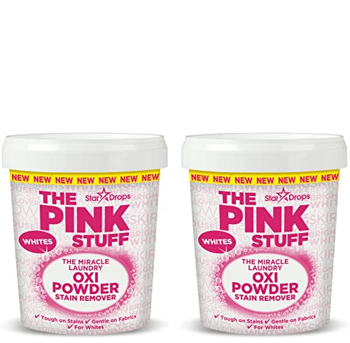 Stardrops The Pink Stuff - The Miracle Laundry Oxi Powder Smacchiatore per White Bundle (2 Bianchi in polvere)