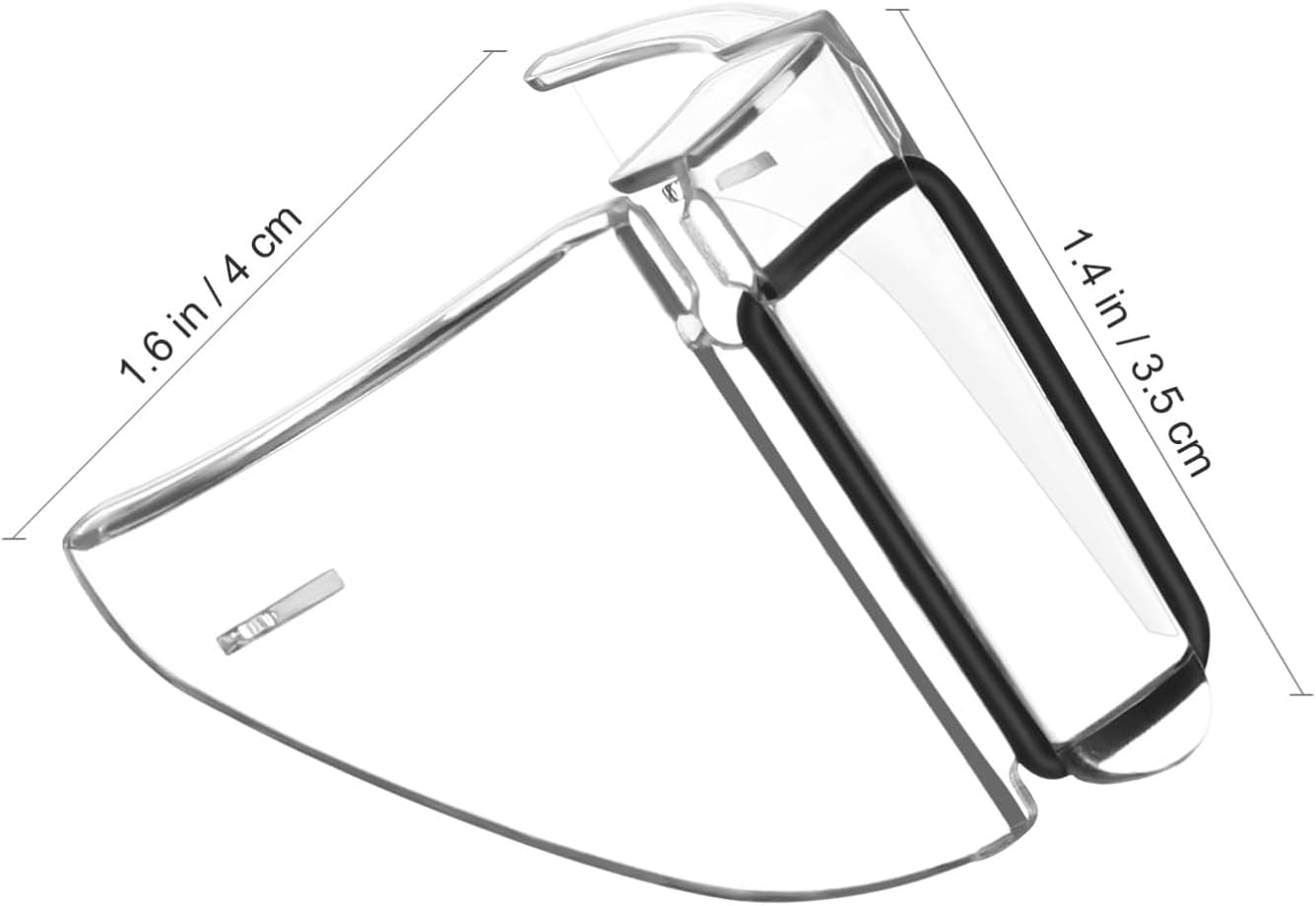 VICASKY 6pairs Eyeglass Side Soft Protective Covers for Optimal Eye Safety High Transparency and Comfort for Family Use