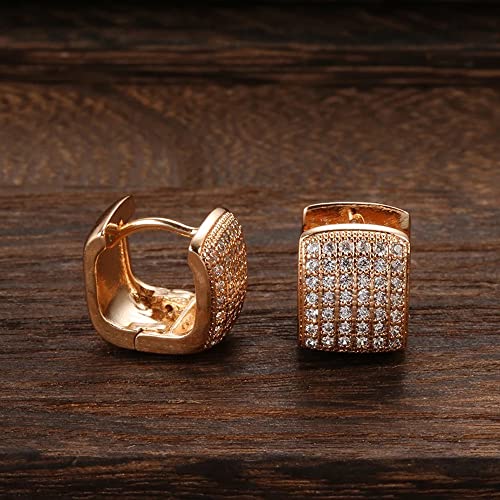 18k Plated Copper Zircon Bali Earrings (rrsd12843er)