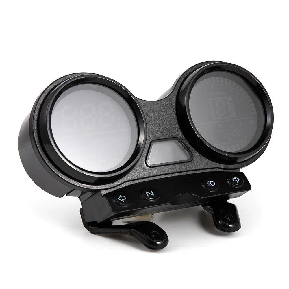 Per YBR125 Ybr125 Moto Tachimetro Contachilometri Digitale RPM Impermeabile Strumento Con Staffa HRQCTIM
