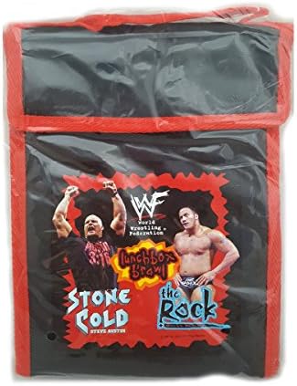 WWF Attitude Lunch Bag Lunchbox Brawl Stone Cold vs The Rock 1999 Titan Sports