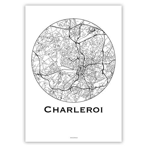 Impression d'art Charleroi affiche originale A3