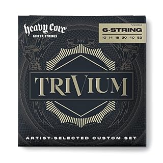 Jim Dunlop TVMN1052 Cordes pour guitare électrique Trivium nickel 10-52 6 cordes, Natural - Les Beatles, Paul McCartney, John Lennon, RIngo Starr, George Harrison