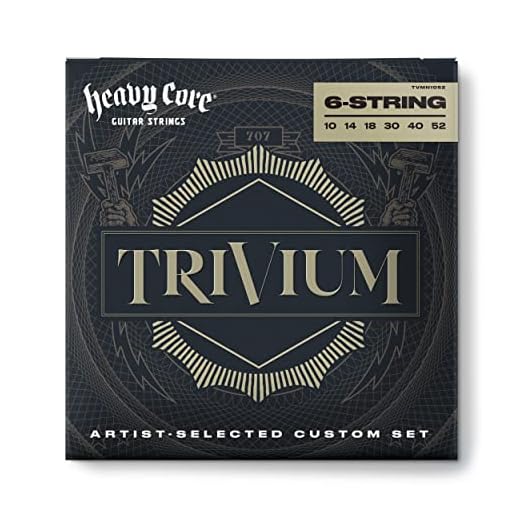 Cuerdas para guitarras eléctricas Dunlop Trivium nickel 10-52 6 cordes