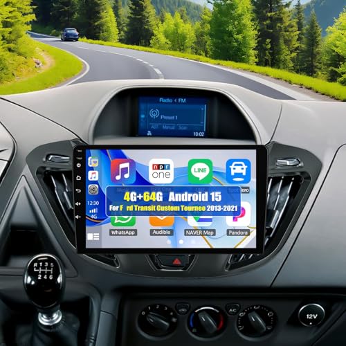 Système Multimédia Haut de Gamme Android 15 pour Ford Transit 9" IPS