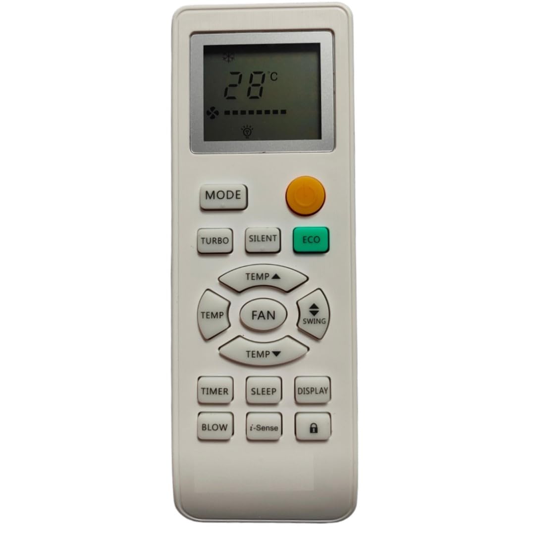 SSen® Air Conditioner Remote No. 131D, Compatible with GODREJ AC - ISENSE (IF Remote Not Match Exactly, AC Will not Work)