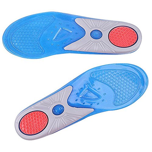 HAMANY deportes plantillas ortopédicas silicona amortiguador aliviar dolor de pies y Fascitis