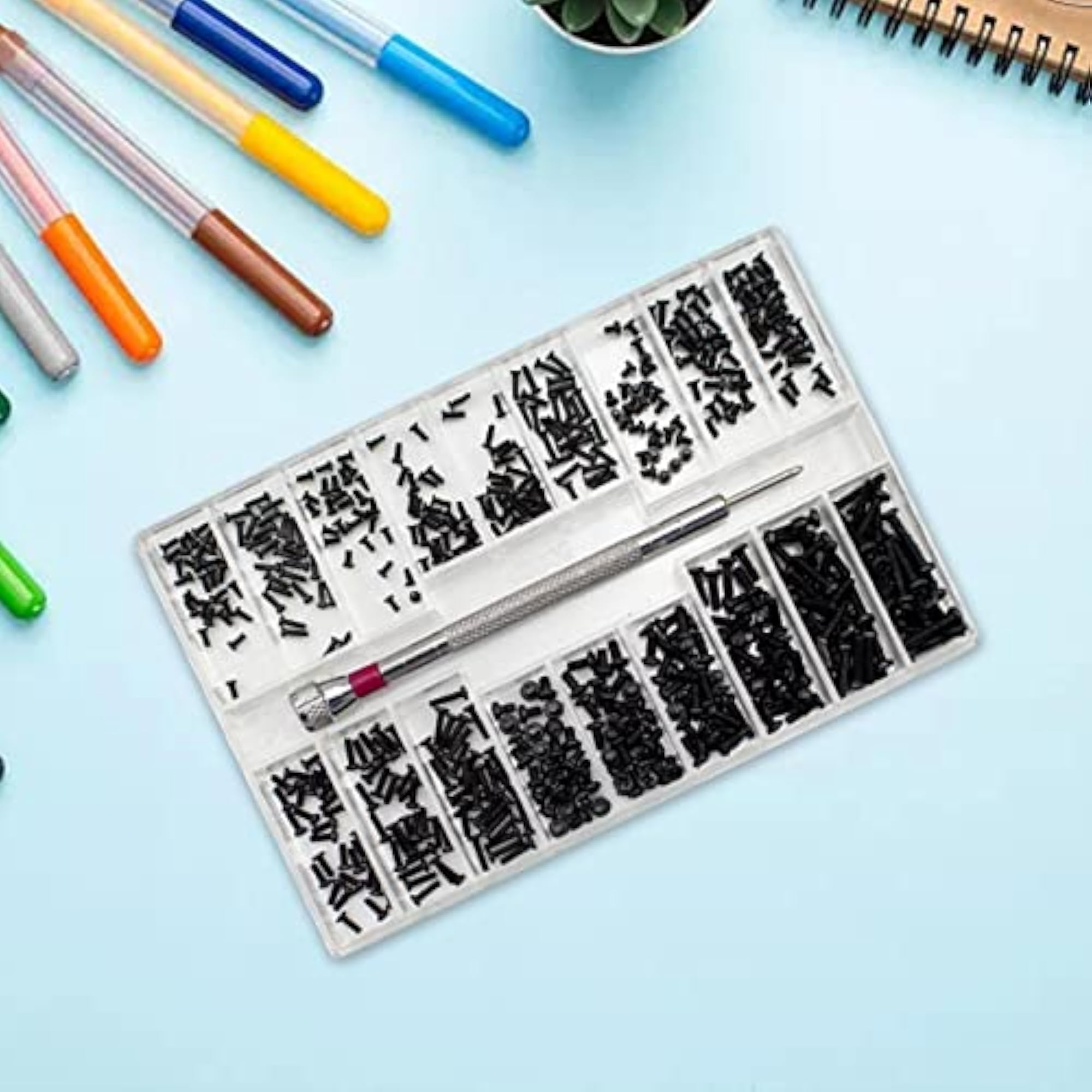 Micro Screws Set Replacement Repair Tool for Watch Glasses