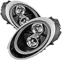 Xtune LED Tube DRL Headlights for Porsche 911 997 05-09 - Black/Clear Lens