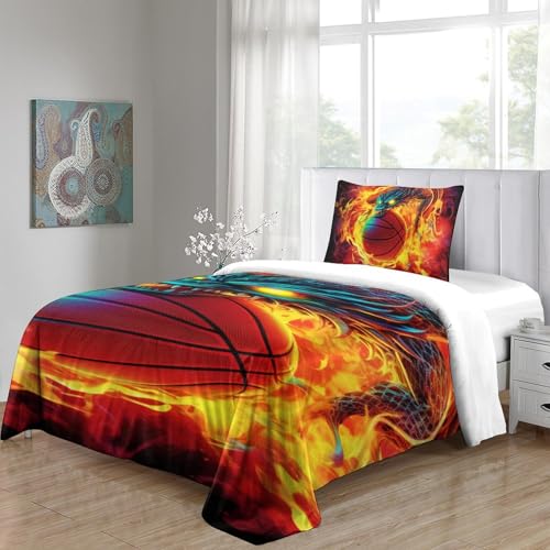 Housse de couette basket fermeture éclair pour lit simple ado - 5