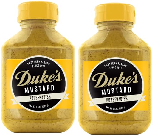 HORSERADISH MUSTARD, (2 bottles, 9.5 oz. each)