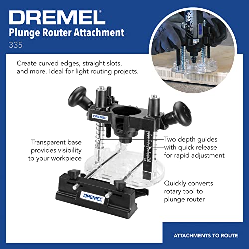 Image of Dremel 231 Portable Rotary Tool Shaper and Router Table with Rotary Tool Plunge Router Attachment