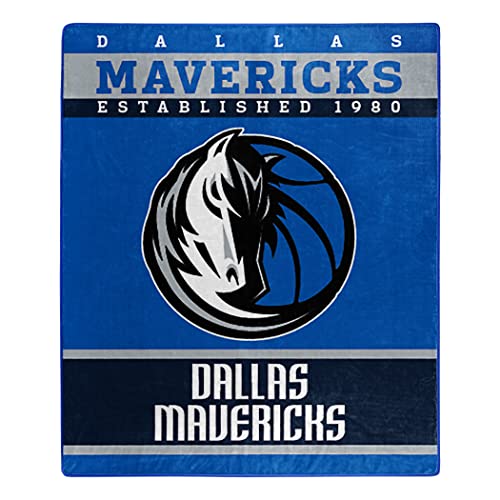 NORTHWEST NBA Polyester Raschel Throw Blanket 50X60 inch, Dallas Mavericks