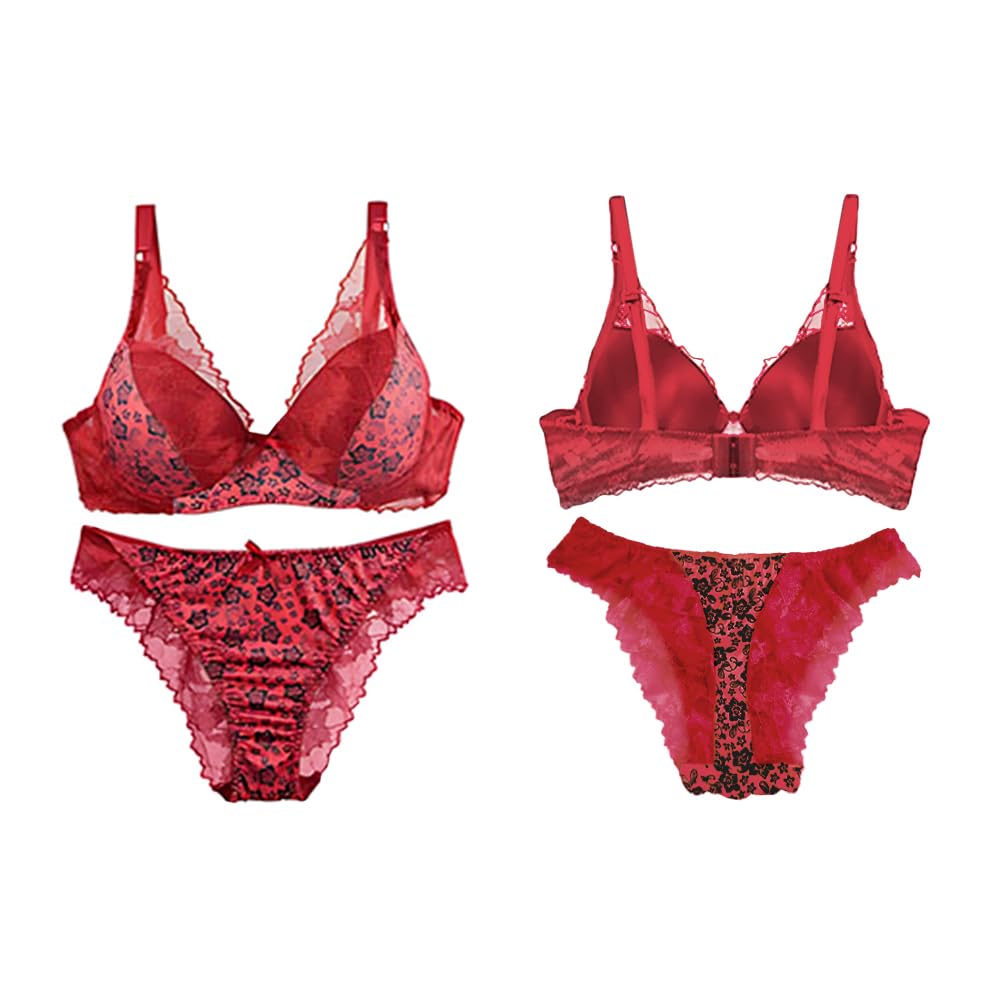 secret lives Bridal Bra Panty Heavily Padded Women Lingerie Set-picture-22