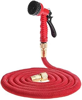 Everpert 25ft Expandable Garden Hose Water Hose Pipe with 7 Spray Pattern Nozzle