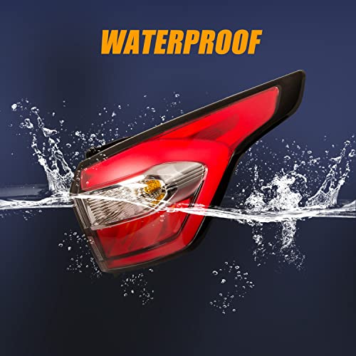 Right Outer Tail Light Indicator Tail Light With Side Lights Compatible With 2017 2018 2019 Ford Escape Kuga, Brake Rear Lamp With Bulb Inside (Outer Passenger Side) #TOP4