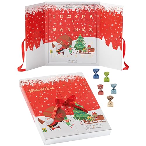 Adventskalender mit feinen Schokoladentrüffeln | 25 Tartufo dolce von Antica...